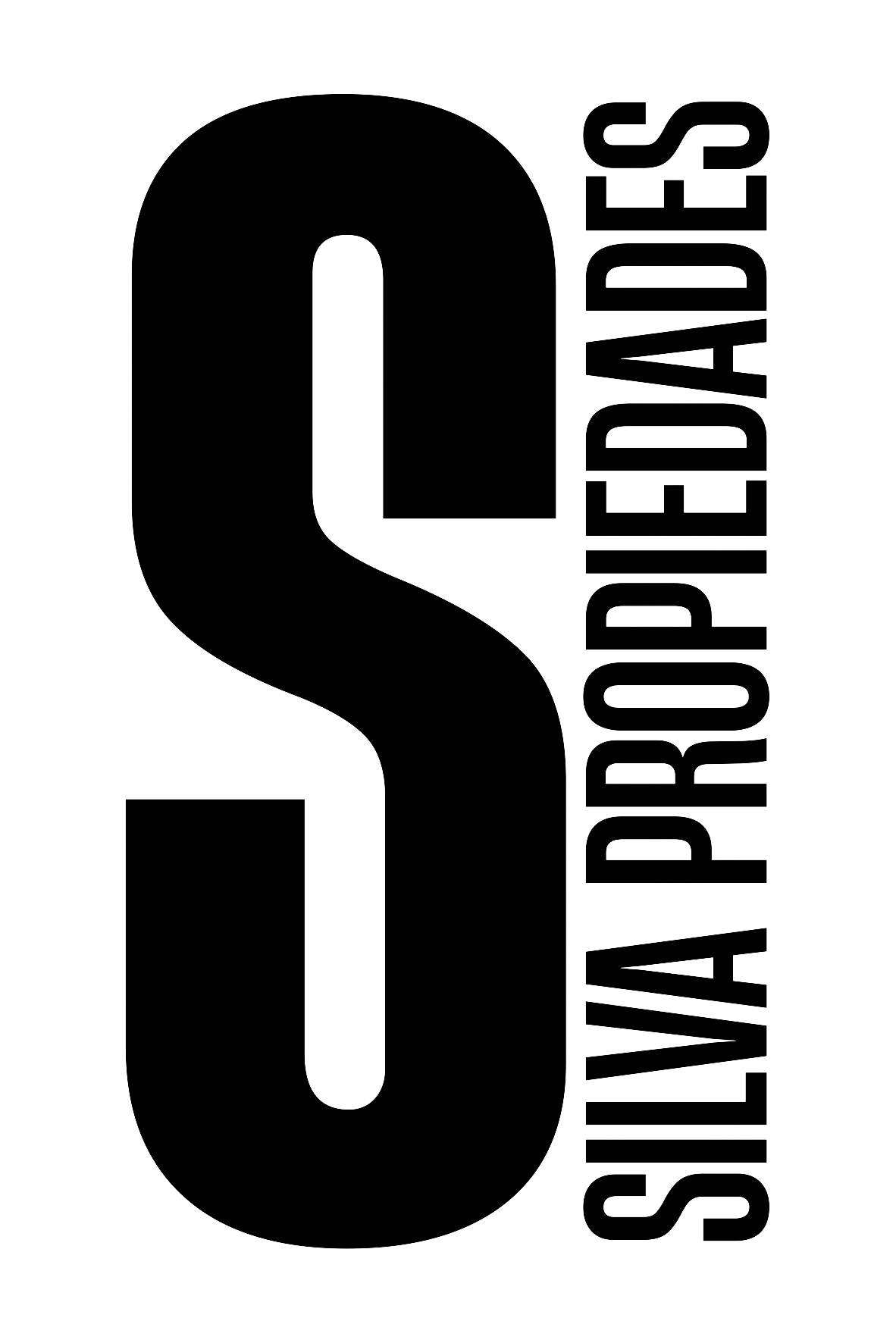 Silva Propiedades · Logo Negro